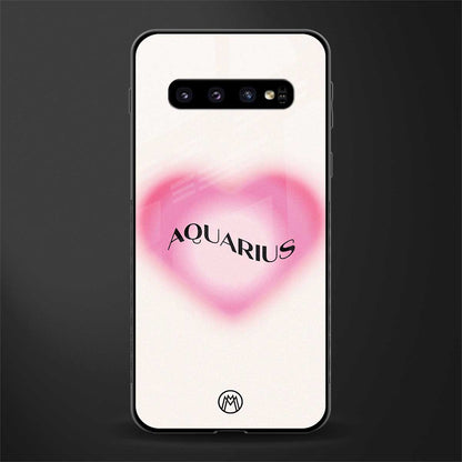 aquarius minimalistic glass case for samsung galaxy s10 plus image