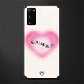 aquarius minimalistic glass case for samsung galaxy s20 image