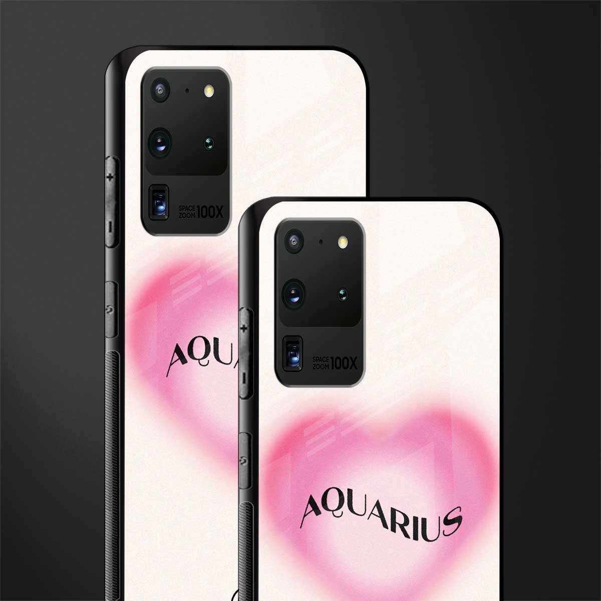aquarius minimalistic glass case for samsung galaxy s20 ultra image-2