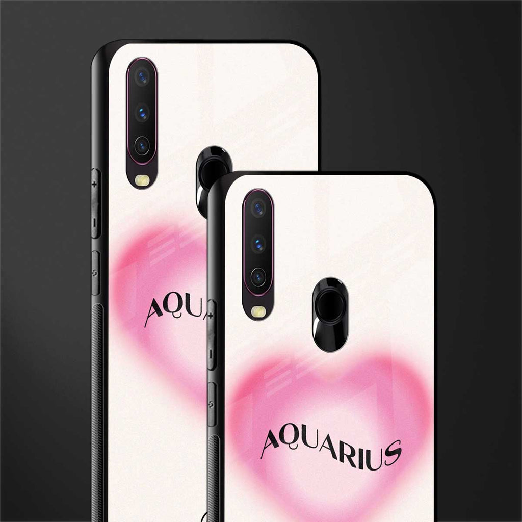aquarius minimalistic glass case for vivo y17 image-2