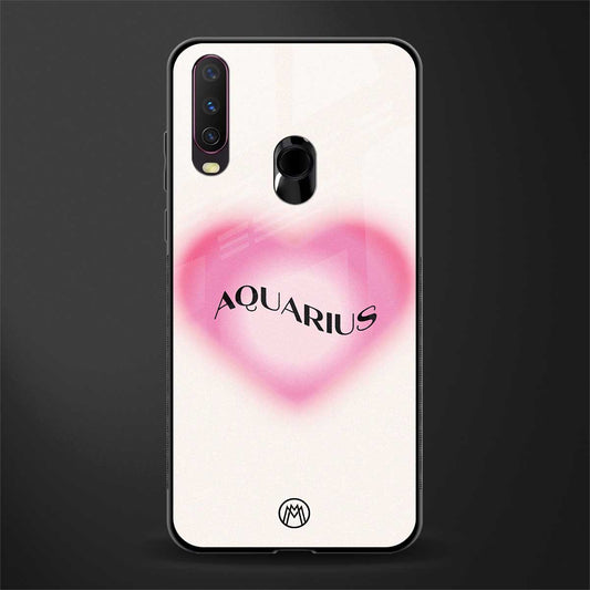 aquarius minimalistic glass case for vivo y17 image