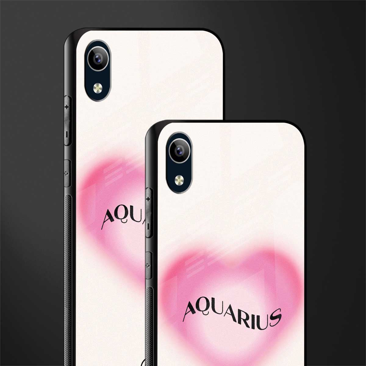 aquarius minimalistic glass case for vivo y91i image-2
