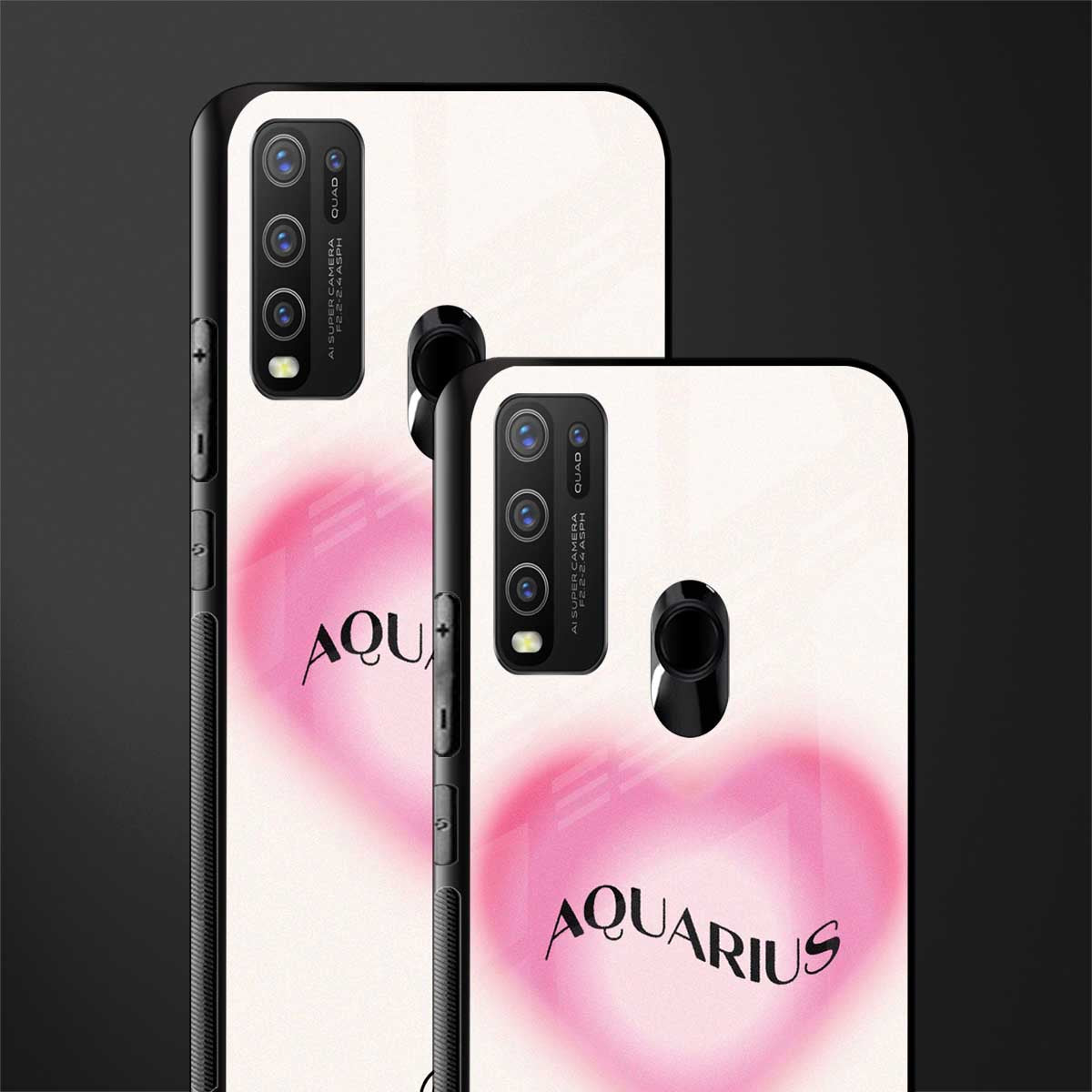 aquarius minimalistic glass case for vivo y50 image-2