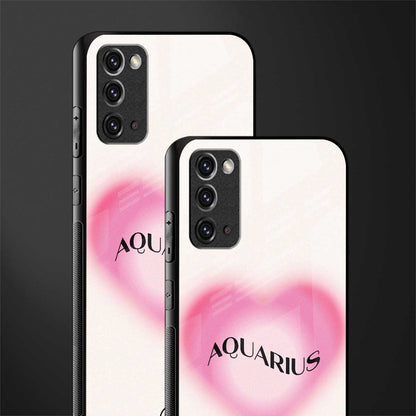 aquarius minimalistic glass case for samsung galaxy note 20 image-2