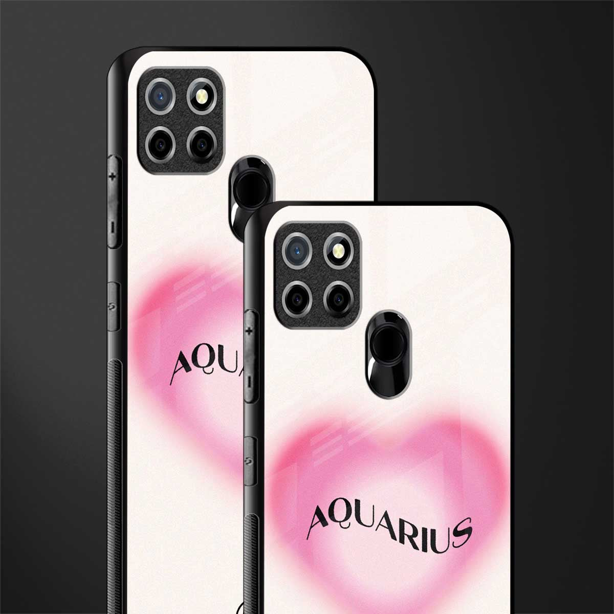 aquarius minimalistic glass case for realme narzo 20 image-2