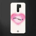 aquarius minimalistic glass case for redmi 9 prime image