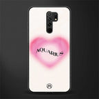 aquarius minimalistic glass case for redmi 9 prime image