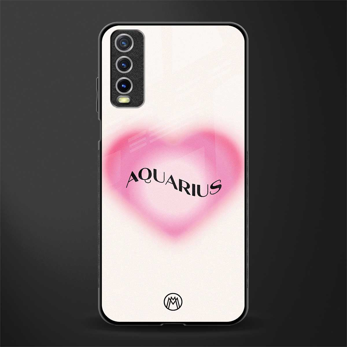 aquarius minimalistic glass case for vivo y12s image