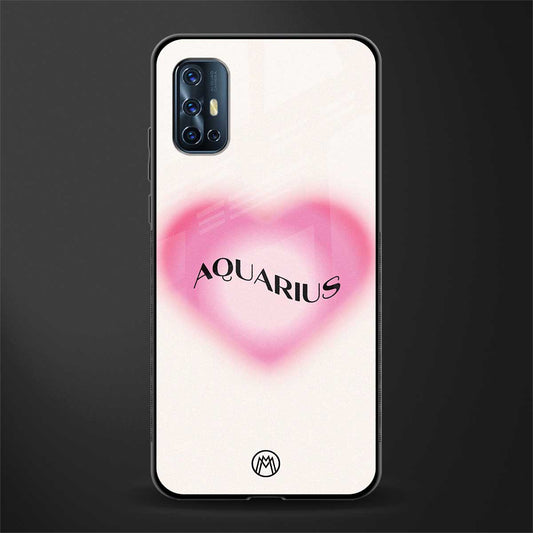 aquarius minimalistic glass case for vivo v17 image