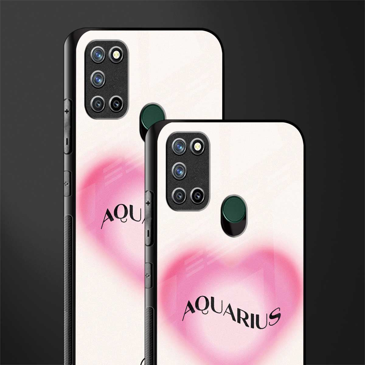 aquarius minimalistic glass case for realme 7i image-2