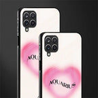 aquarius minimalistic glass case for samsung galaxy a12 image-2