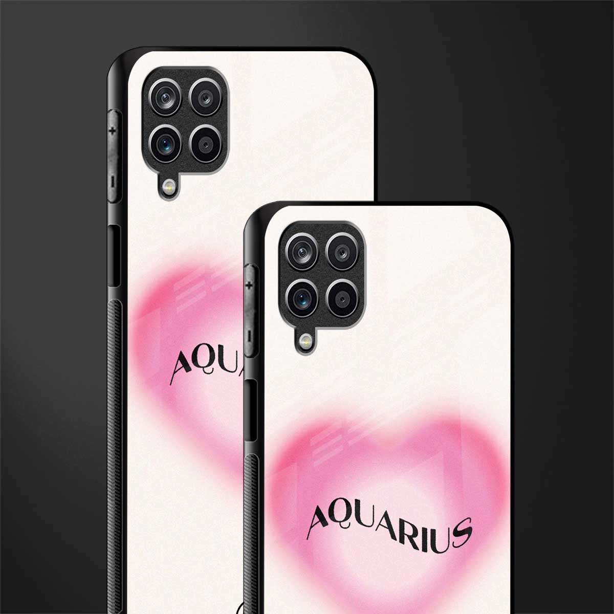 aquarius minimalistic glass case for samsung galaxy a12 image-2