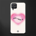 aquarius minimalistic glass case for samsung galaxy a12 image