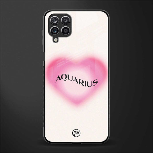 aquarius minimalistic glass case for samsung galaxy m12 image