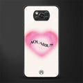 aquarius minimalistic glass case for poco x3 pro image