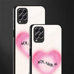 aquarius minimalistic glass case for samsung galaxy f62 image-2