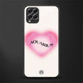 aquarius minimalistic glass case for samsung galaxy f62 image