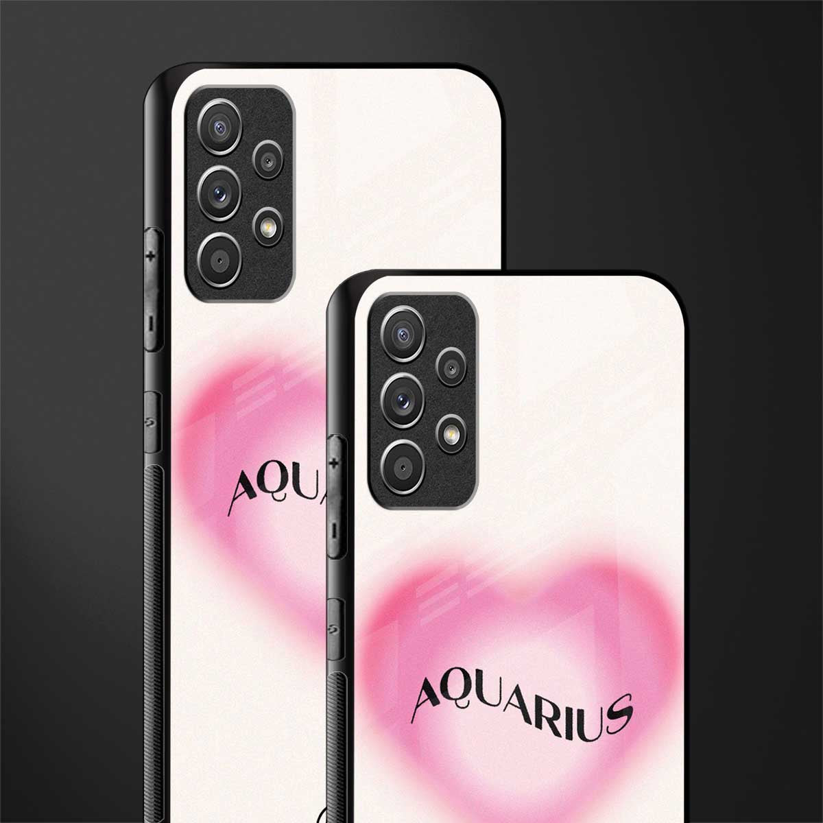 aquarius minimalistic glass case for samsung galaxy a72 image-2