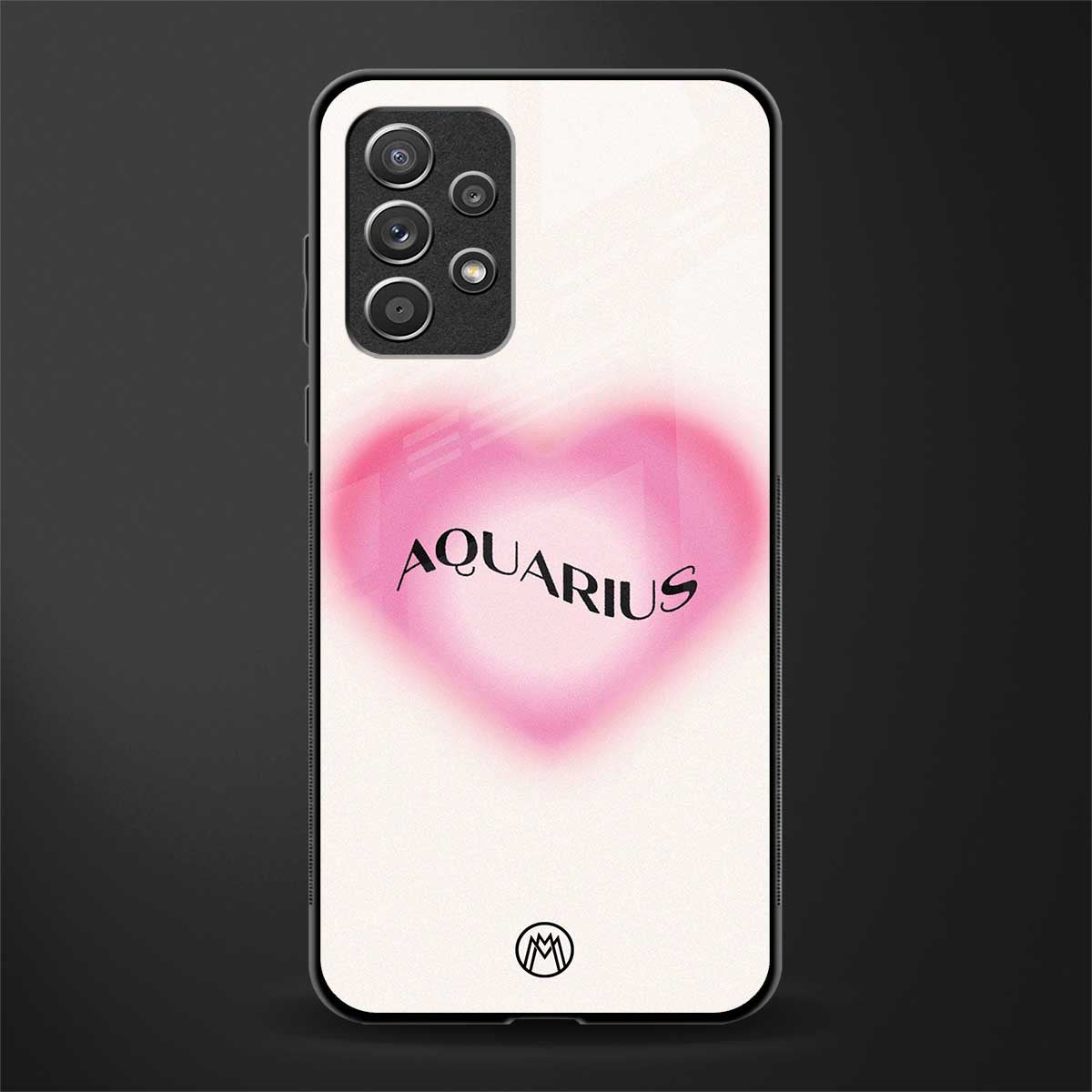 aquarius minimalistic glass case for samsung galaxy a72 image