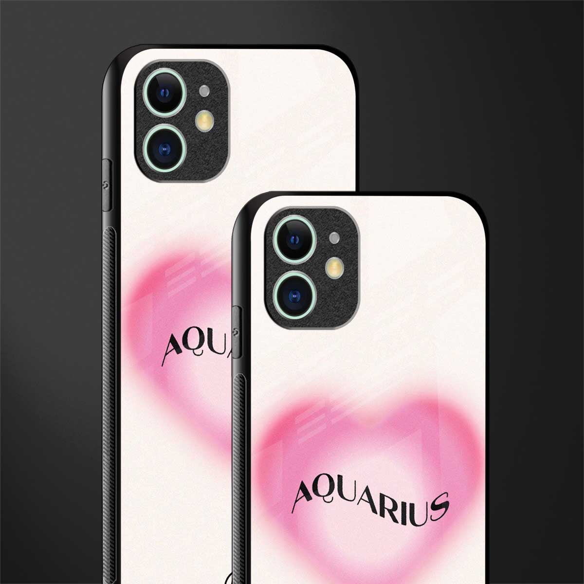 aquarius minimalistic glass case for iphone 12 image-2