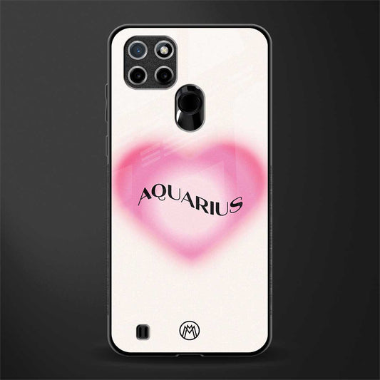 aquarius minimalistic glass case for realme c21 image