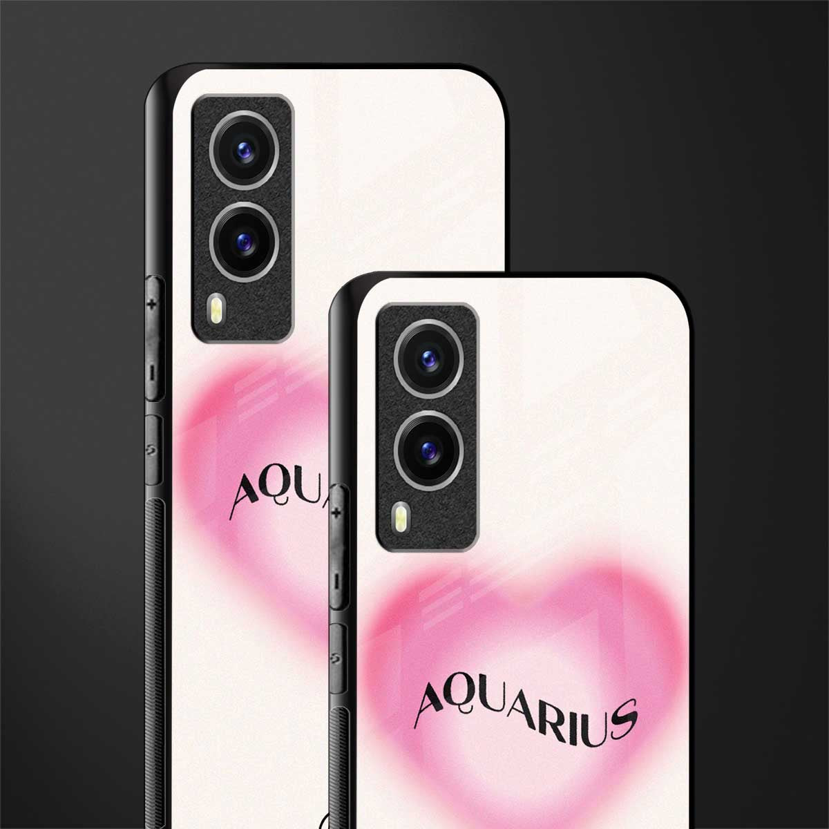 aquarius minimalistic glass case for vivo v21e 5g image-2