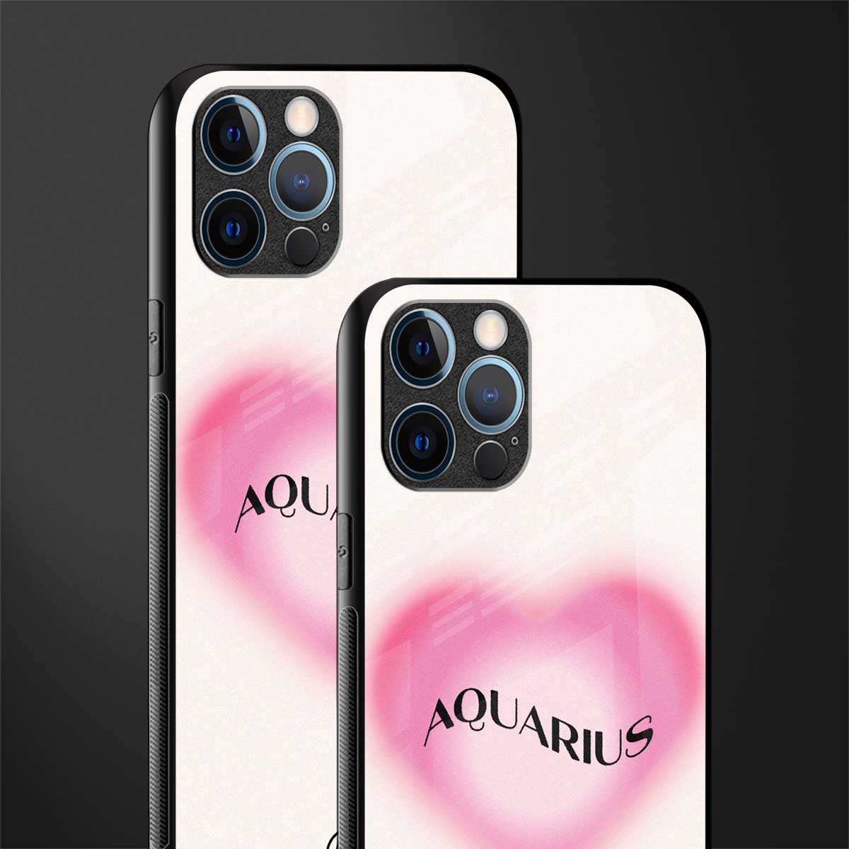 aquarius minimalistic glass case for iphone 12 pro max image-2