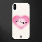 aquarius minimalistic glass case for iphone xs max image