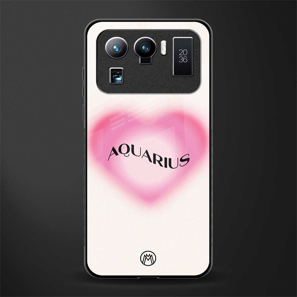 aquarius minimalistic glass case for mi 11 ultra 5g image