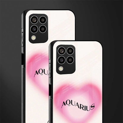 aquarius minimalistic back phone cover | glass case for samsung galaxy m33 5g