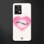 aquarius minimalistic back phone cover | glass case for oppo f21 pro 4g