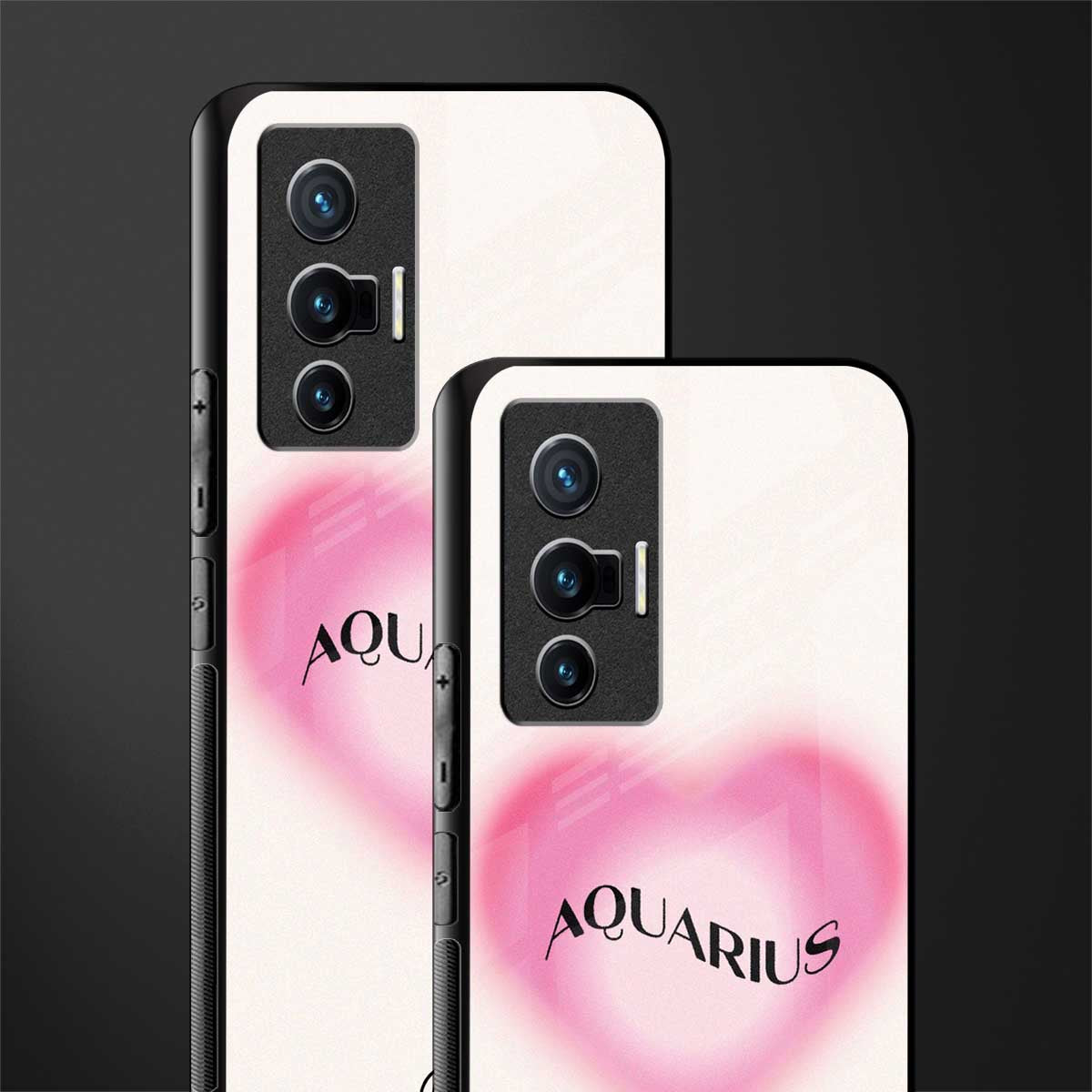 aquarius minimalistic glass case for vivo x70 image-2