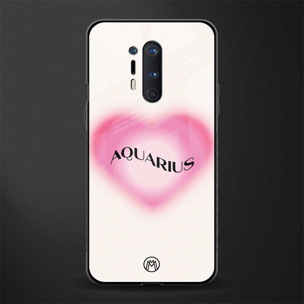 aquarius minimalistic glass case for oneplus 8 pro image
