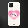 aquarius minimalistic glass case for samsung galaxy note 10 lite image