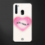 aquarius minimalistic glass case for samsung a21 image