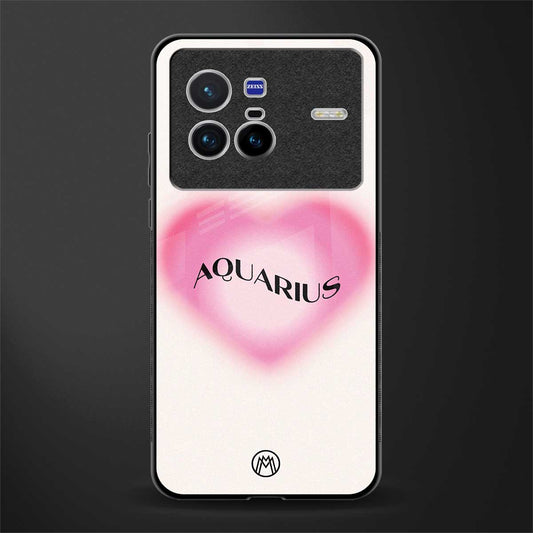 aquarius minimalistic glass case for vivo x80 image