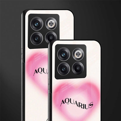 aquarius minimalistic back phone cover | glass case for oneplus 10t