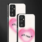 aquarius minimalistic back phone cover | glass case for samsung galaxy f23 5g