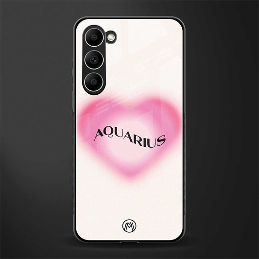 aquarius minimalistic glass case for phone case | glass case for samsung galaxy s23