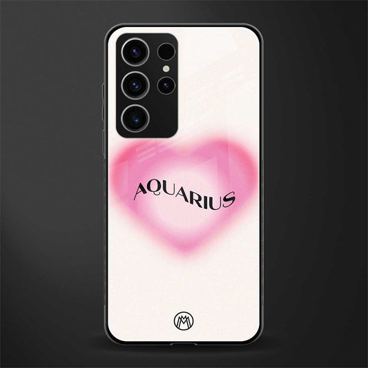 aquarius minimalistic glass case for phone case | glass case for samsung galaxy s23 ultra