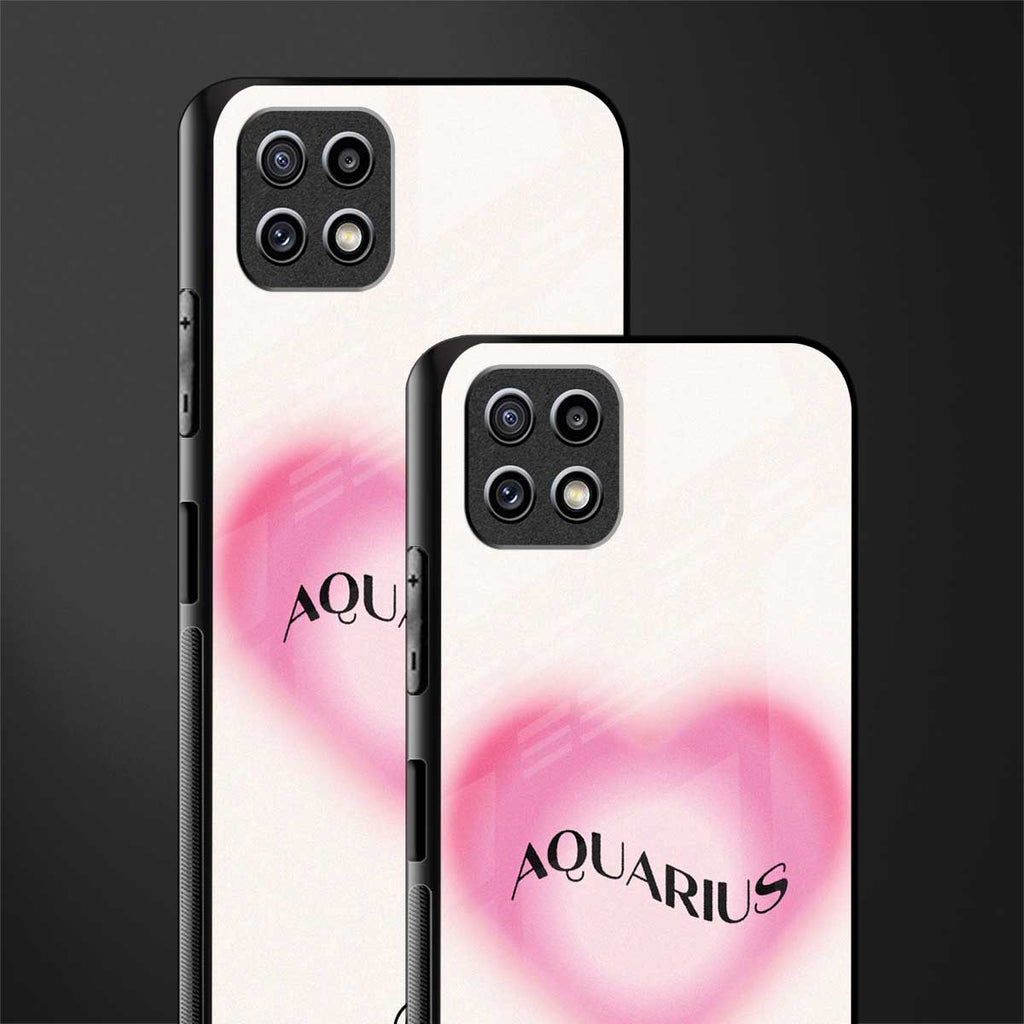 aquarius minimalistic back phone cover | glass case for samsung galaxy f42