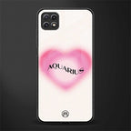 aquarius minimalistic back phone cover | glass case for samsung galaxy f42