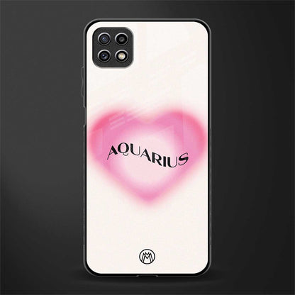 aquarius minimalistic back phone cover | glass case for samsung galaxy f42