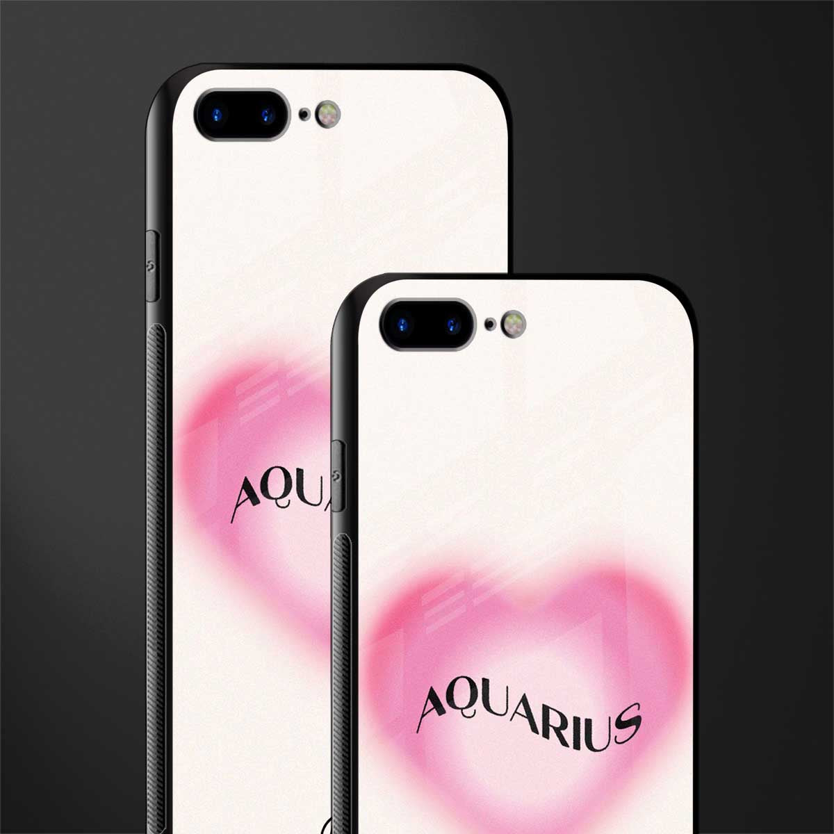 aquarius minimalistic glass case for iphone 7 plus image-2