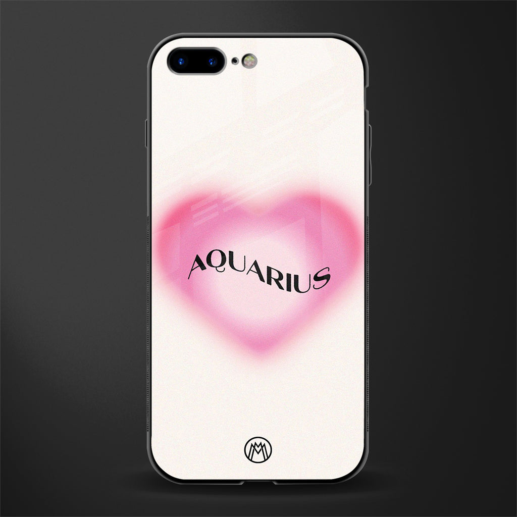 aquarius minimalistic glass case for iphone 8 plus image