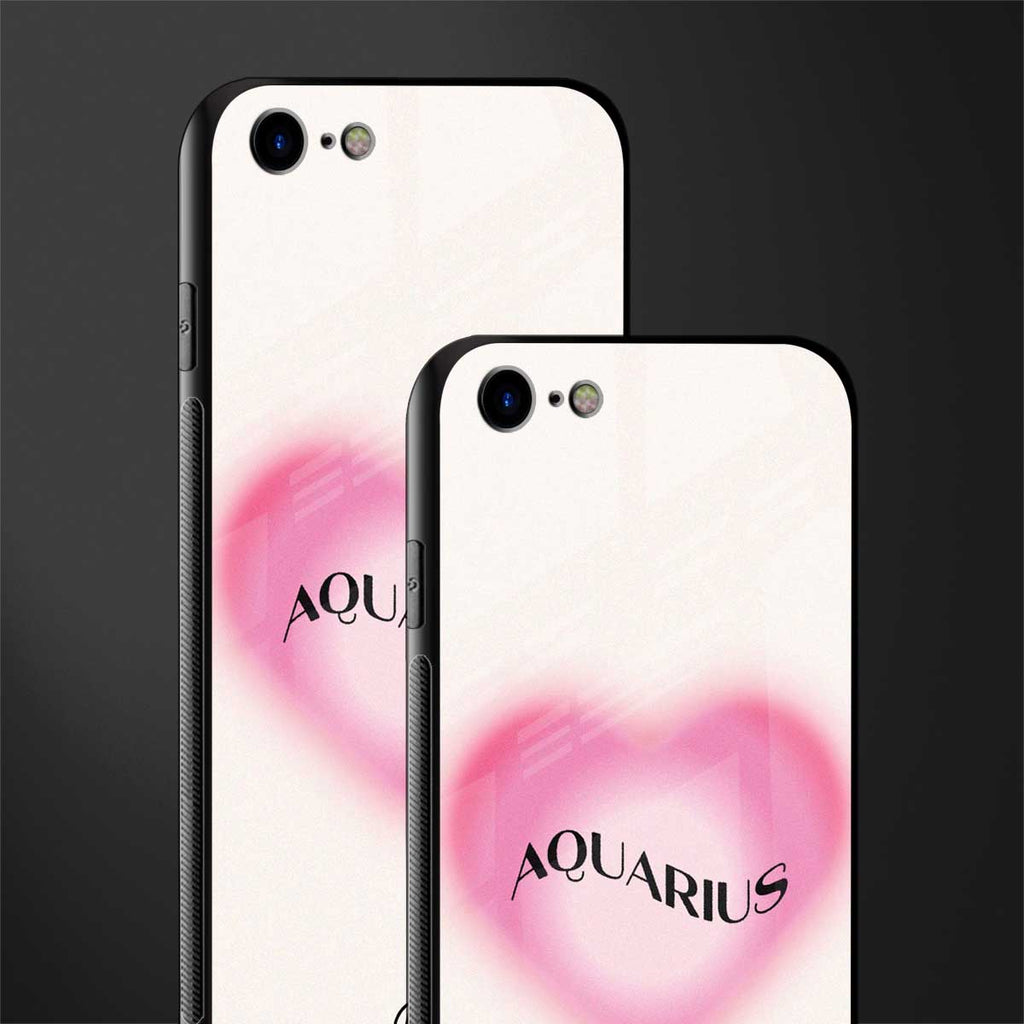 aquarius minimalistic glass case for iphone 7 image-2