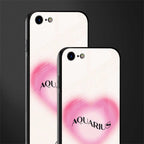 aquarius minimalistic glass case for iphone 7 image-2