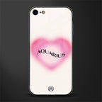 aquarius minimalistic glass case for iphone se 2020 image