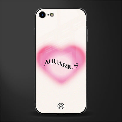 aquarius minimalistic glass case for iphone se 2020 image