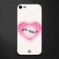 aquarius minimalistic glass case for iphone 8 image